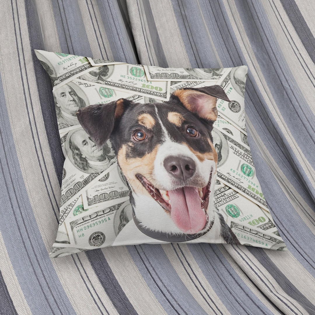 Custom Pet Pillow Using Pet Photo Name Custom Dog Pillow Personalized