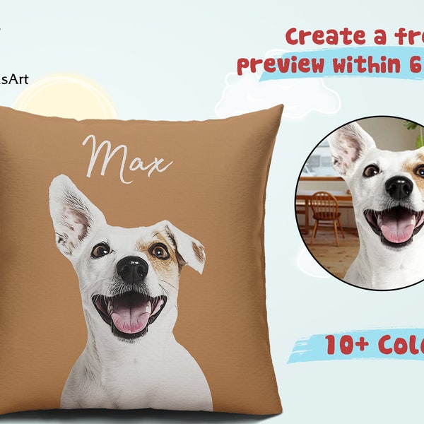Dog Pillow Case Etsy