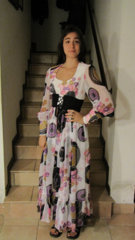 Psychedelic years ' 70 dress