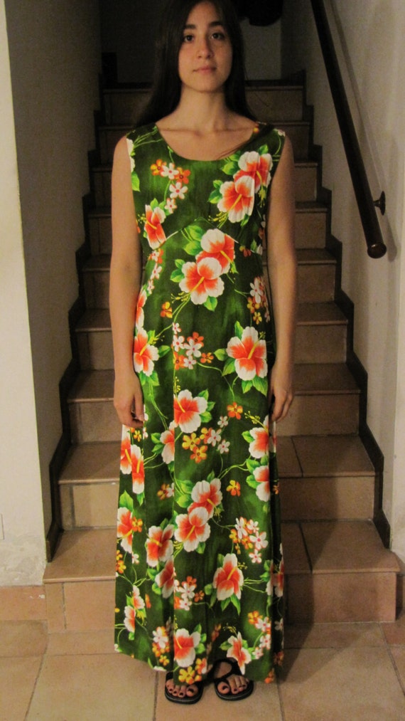Hawaiian Dress Mumu Original dress ' 60/' 70
