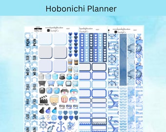 Nautical Hobonichi Planner, Journals, Stickers.
