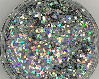 2mm Silver Stardust Glitter-Safe for Face and Body