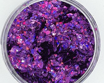 Multi Size Boysenberry Glitter/Mylar Blend-Safe for Face and Body