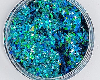 Lagoon Mulit-size Glitter Mix-Safe for Face and Body