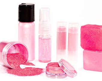 Pink Mica Pigment Collection-Safe for Face and Body