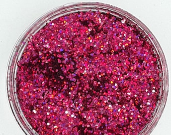 1mm Pomegranate Red Glitter-Safe for Face and Body