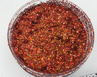 1mm Burning Ember Glitter-Safe for Face and Body
