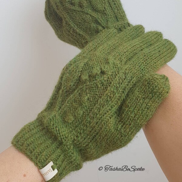Knitted Gloves Etsy