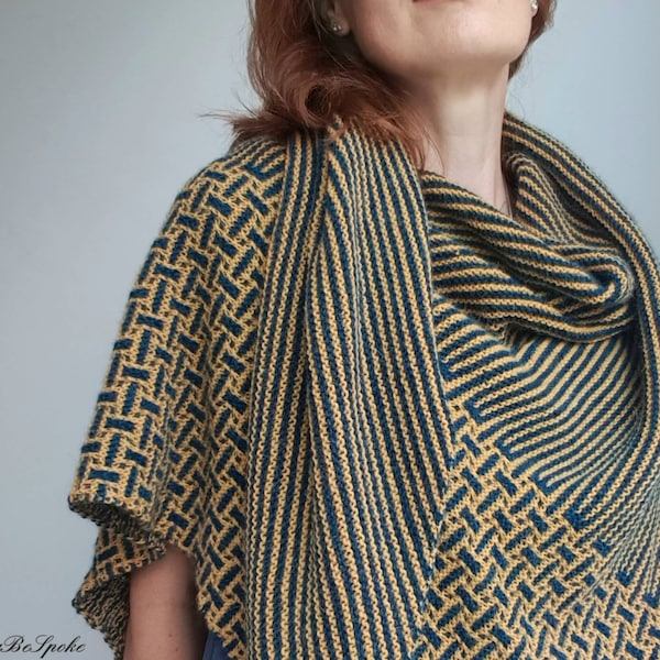 knitted arm shawl