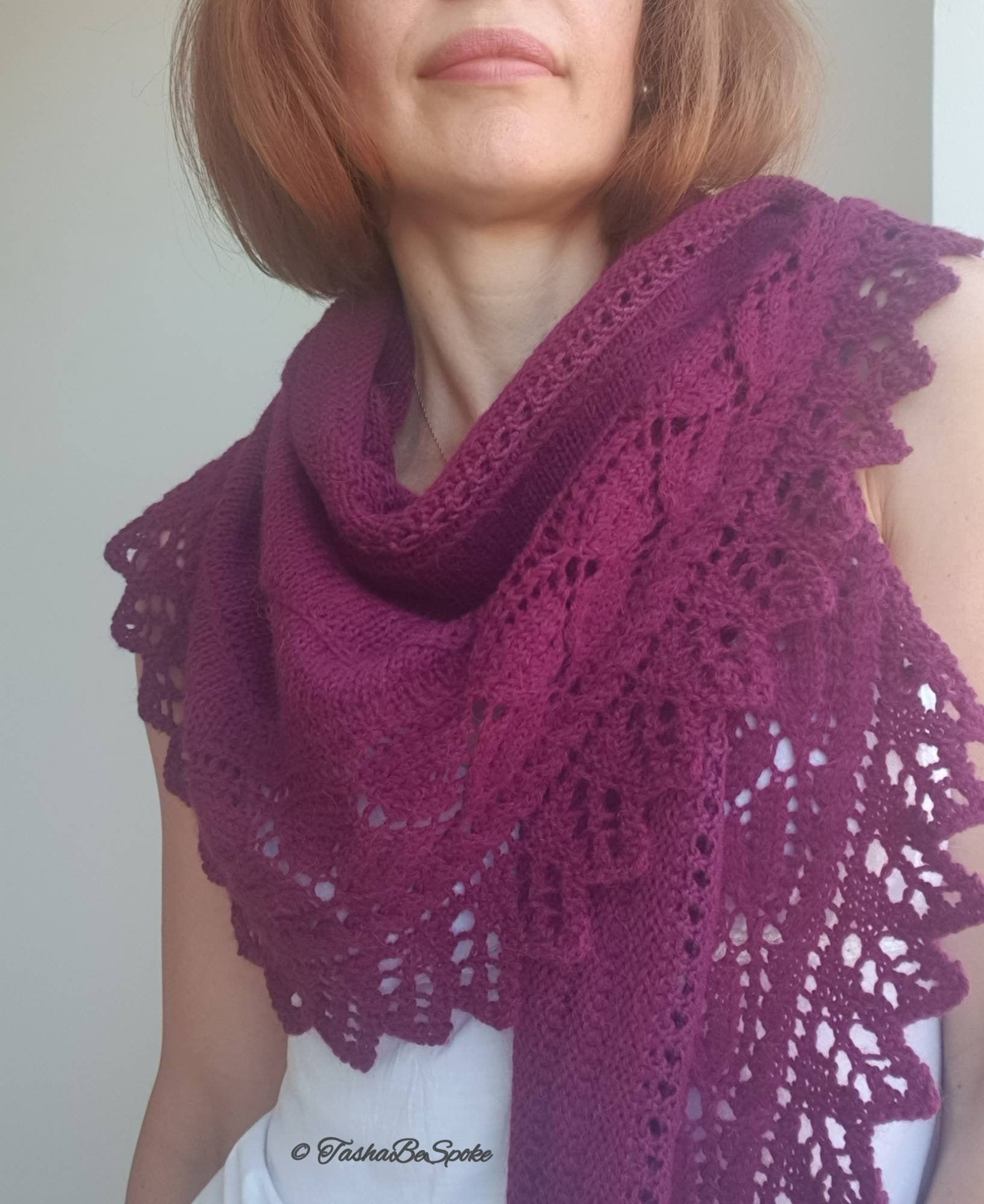 Hand Knitted Alpaca Shawl Women Shoulders Wrap Semicircular Etsy UK