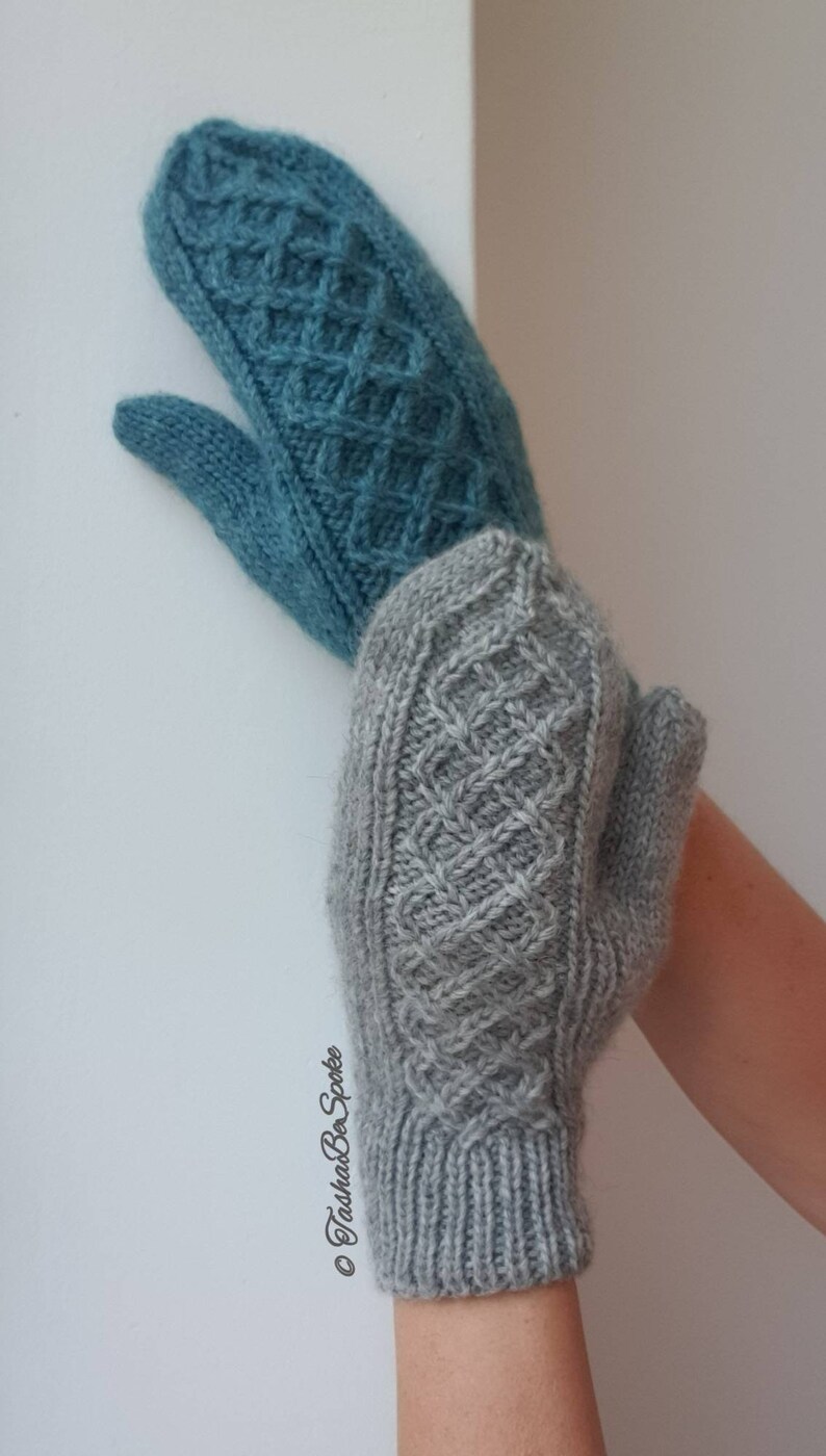 Women Wool Mittens Hand Knit Mittens Winter Luxury Gloves Etsy UK