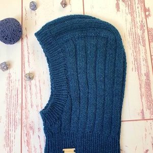 Hand Knitted Wool Alpaca Balaclava: Unisex Winter Knit Hood