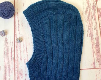 Handgestrickte Wolle Alpaka Balaclava: Unisex Winter Strick Haube