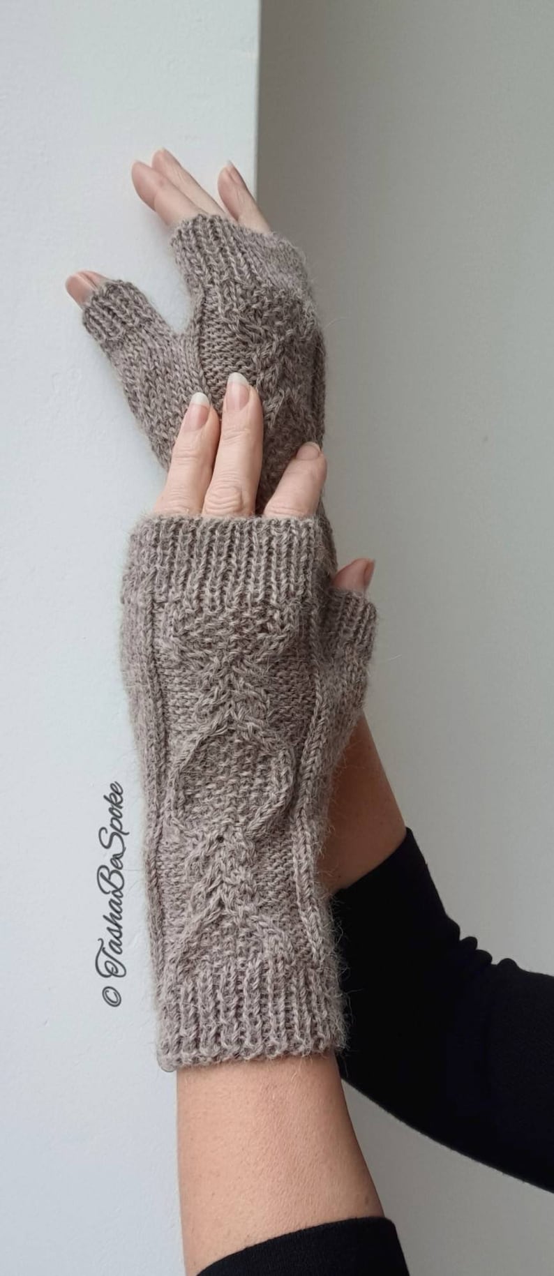 Hand Knitted Mittens Fingerless Gloves Hand Warmers Arm Etsy UK