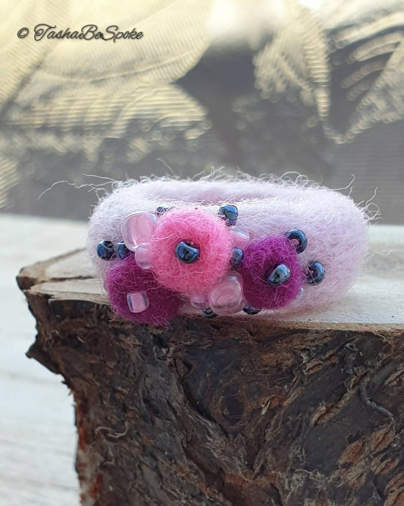 Felted Ring, Handmade Jewelry, Wool Ring, Needle Felted Jewelry, Unique