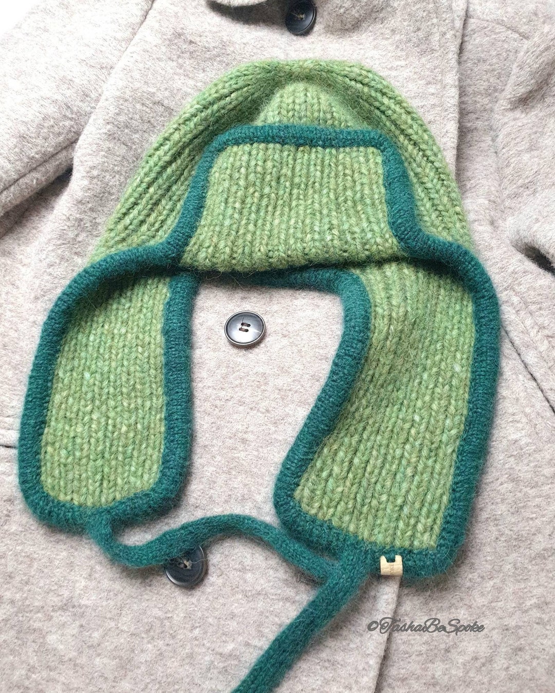 Winter Hat With Ear Flaps Hand Knitted Hat Earmuffs Knit Hat Unisex