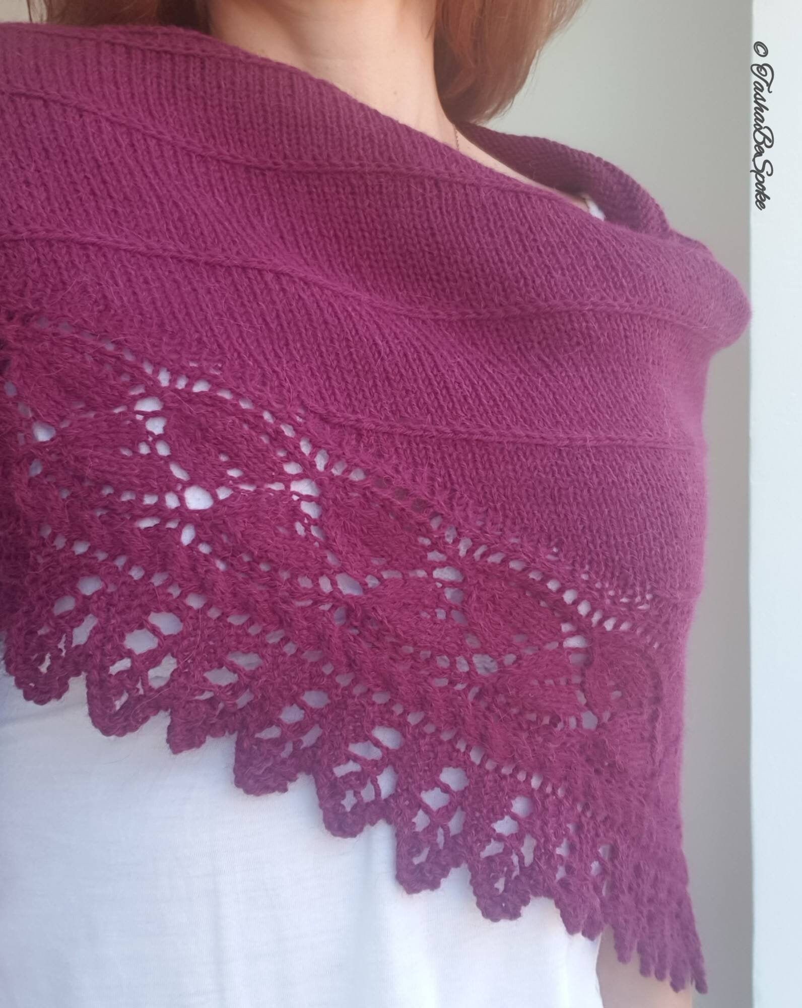 Hand Knitted Alpaca Shawl Women Shoulders Wrap Semicircular Etsy UK