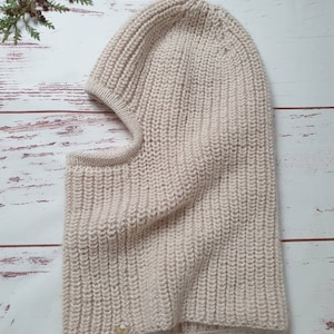Hand Knitted Wool Mohair Balaclava: Winter Face Mask