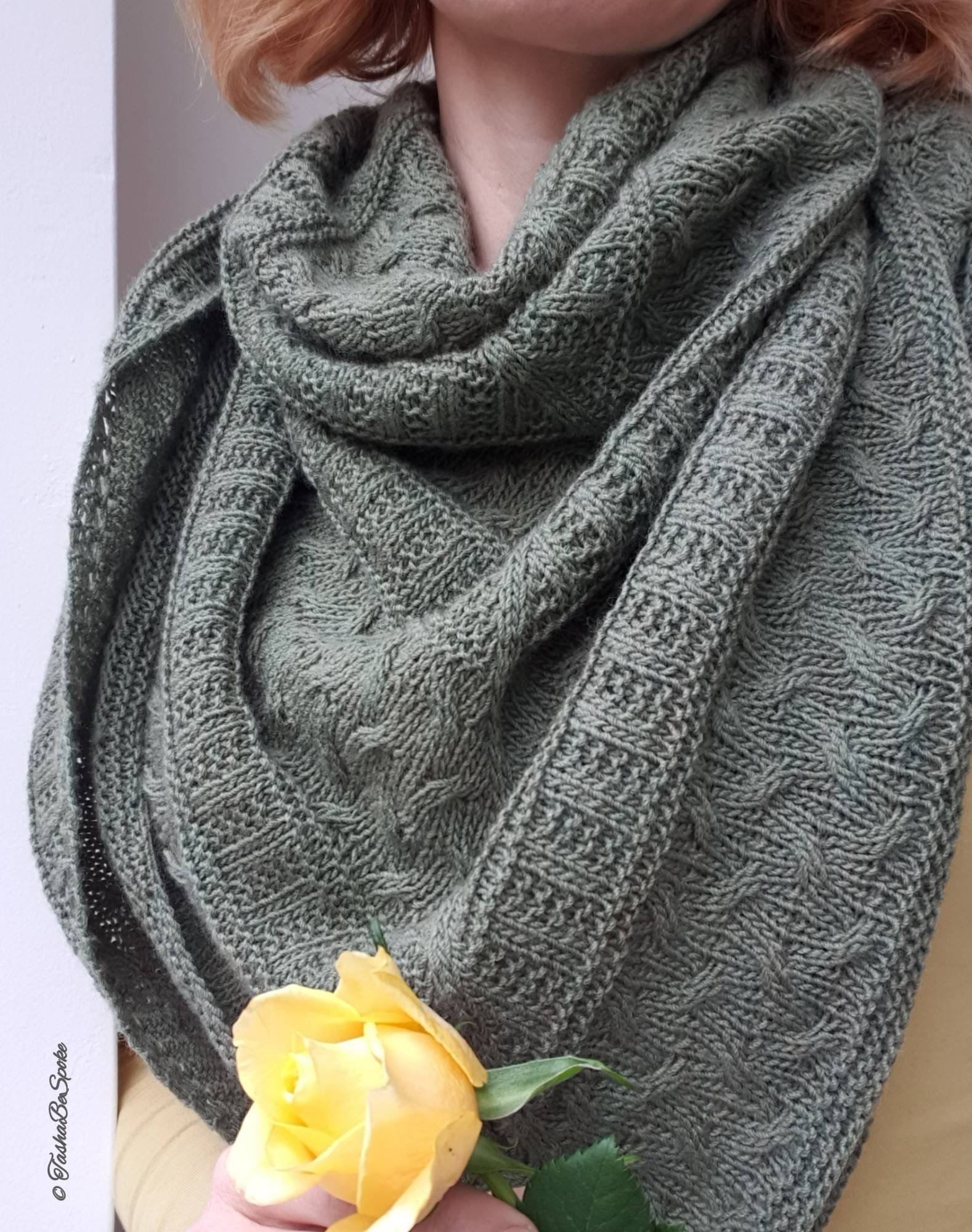 handmade woolen shawl design