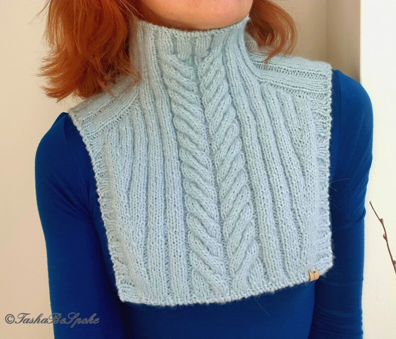 Hand Knitted Alpaca Turtleneck Collar, Mock Turtleneck, Neck Warmer ...