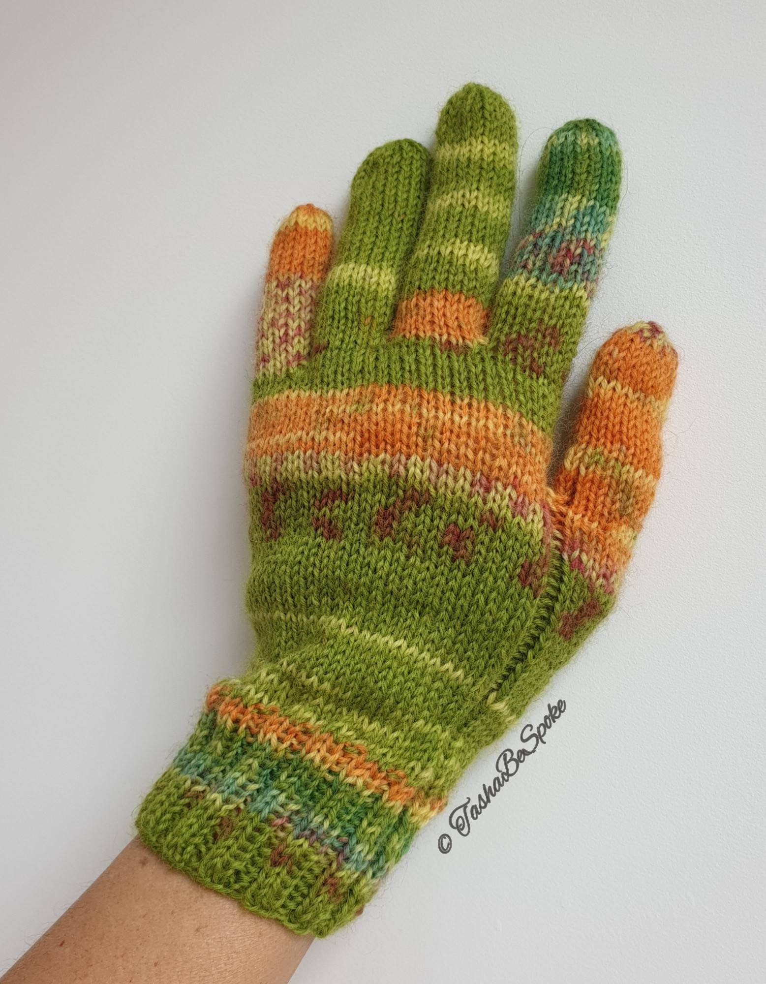 Hand knitted wool gloves Unisex knit gloves Women knit Etsy