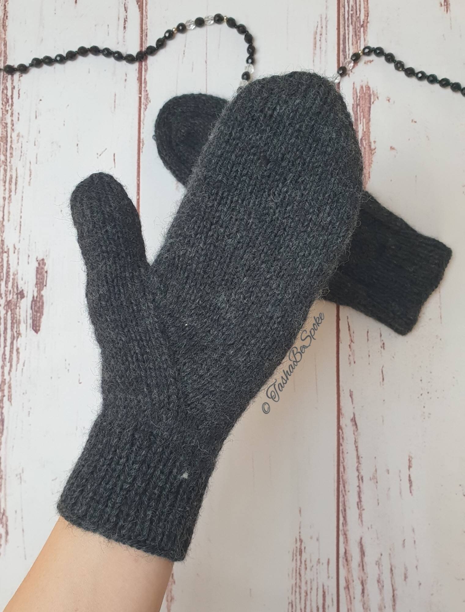 Women Hand Knit Mittens Wool Mittens Winter Luxury Gloves Etsy UK