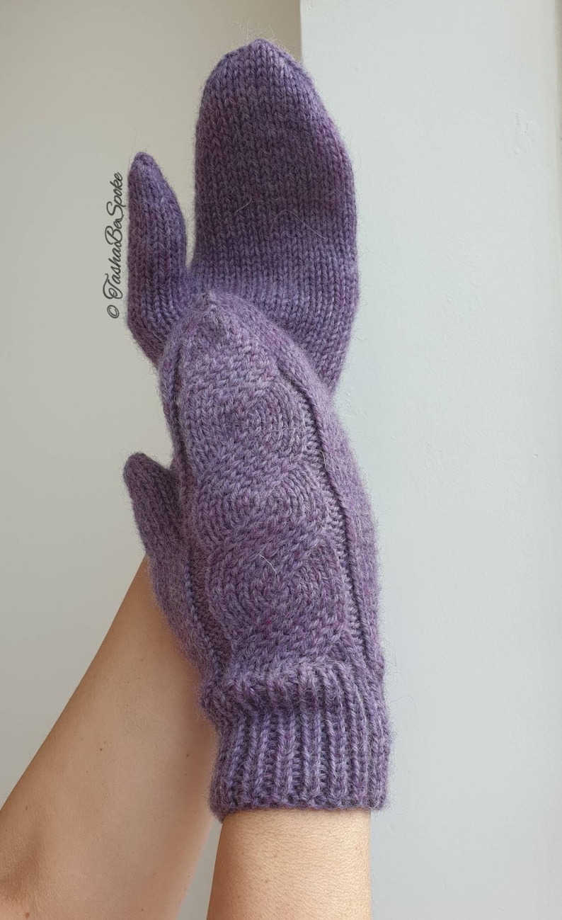 Women Hand Knit Mittens Wool Mittens Winter Luxury Gloves Etsy UK