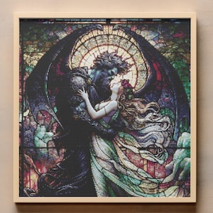 Mythologie Kreuzstichmuster, 300x282 Antike Kreuzstichmuster, PDF Digitaler Download, modernes Kreuzstich Geschenk