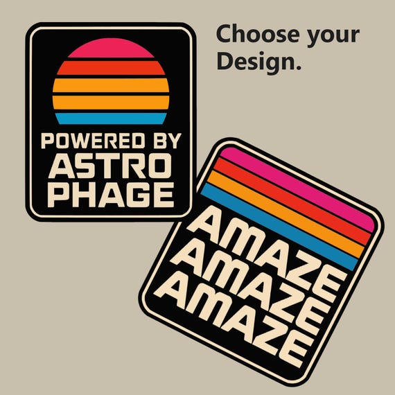 Powered by Astrophage  Project Hail Mary Sticker, vinyl decals, geeky gift Book lover, Sci Fi gift, Bookish gift  Kiss-cut vinyl decals