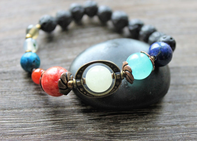 etsy solar system bracelet