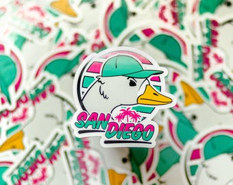 San Diego Baseball Rally Goose Sticker - City Connect Colors