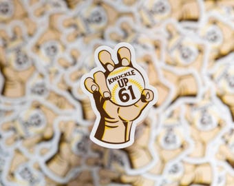 Matt Waldron "Knuckle Up" San Diego Baseball Sticker