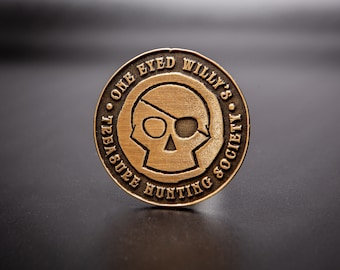 One Eyed Willy's Treasure Hunting Society Pin - For adventurers, goonies, and pirates alike!