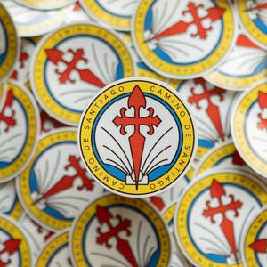 Autocollant en vinyle Camino de Santiago | Sticker route de pèlerinage | Souvenir de voyage - Idéal pour les pèlerins et les voyageurs en Espagne !