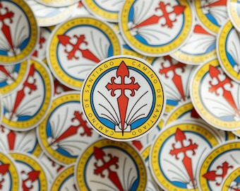 Camino de Santiago Vinyl Sticker: Pilgrim Souvenir Decal