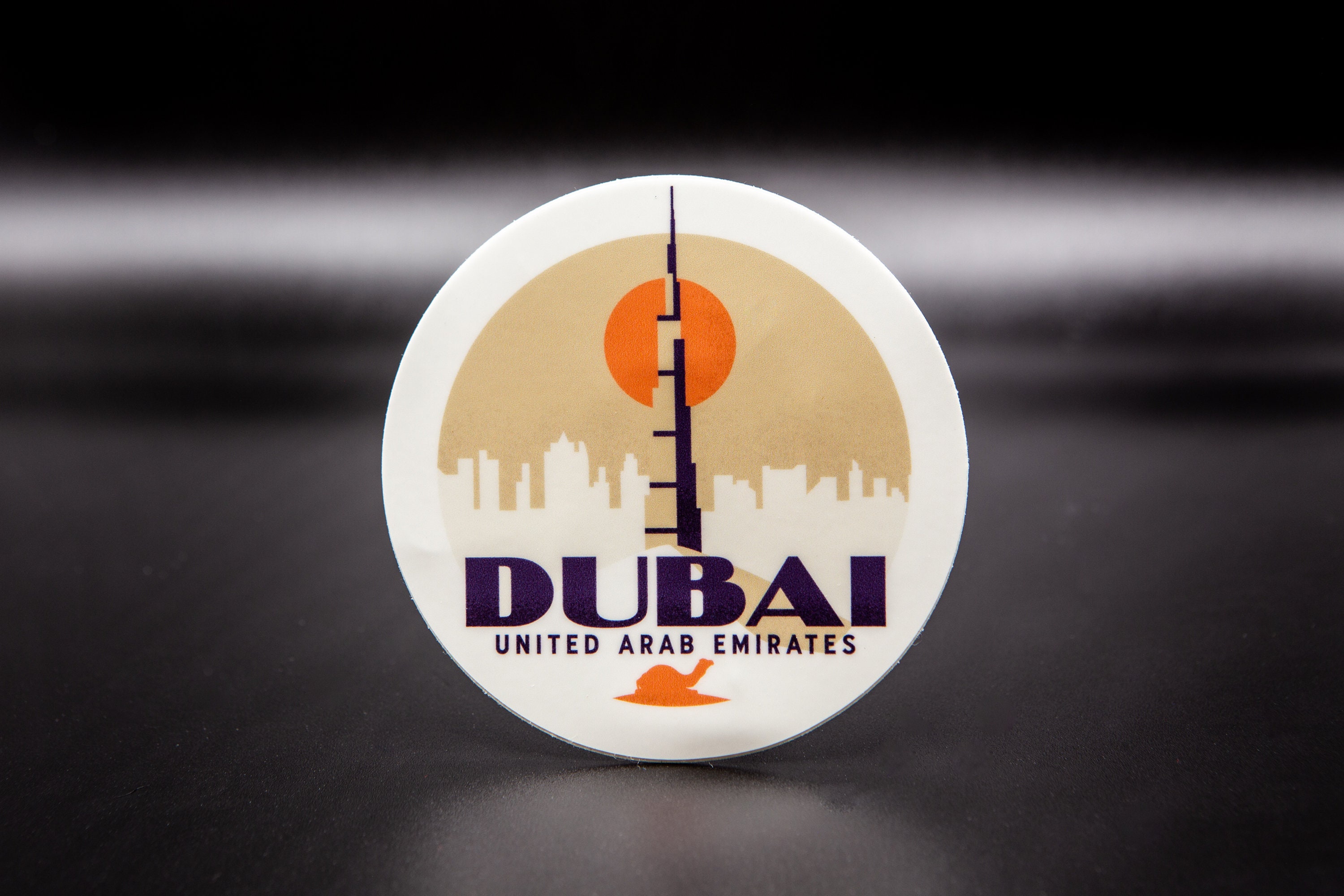 Dubai Travel Sticker Vintage Styling Features an Etsy New Zealand