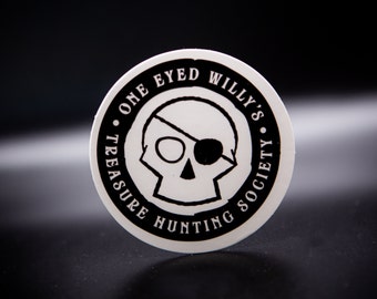 One Eyed Willy's Treasure Hunting Society Sticker - Goonies Inspired