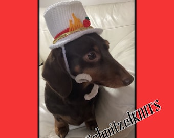 Lucifer Morningstar dog hat. demon hotel dog hat. dog gift. dog clothes