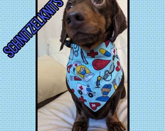 Cute dog bandana . Medical dog clothes. gift for dogs. Pet parent gift.dachshund clothes.small dog clothes