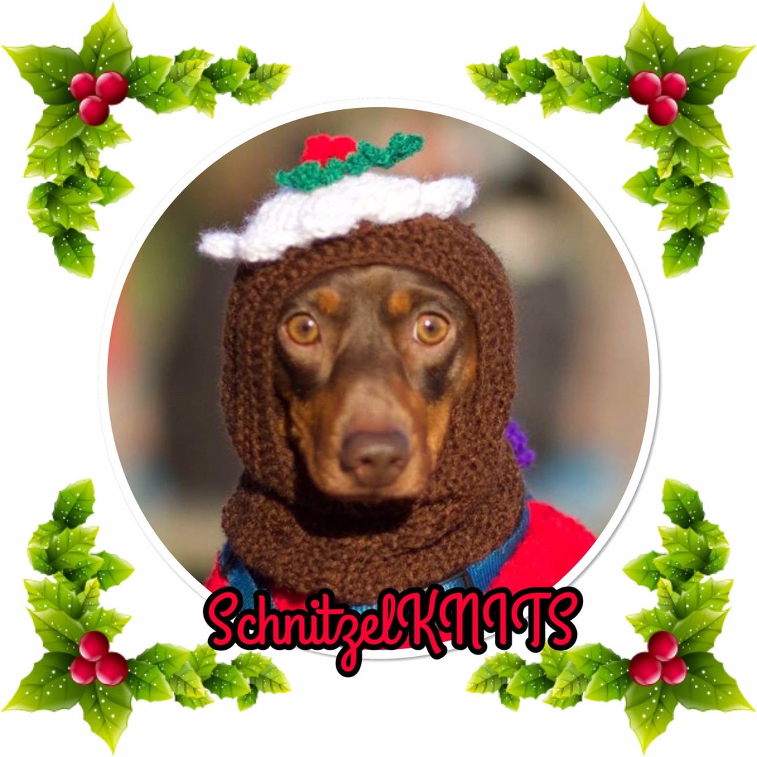 Christmas Pudding Dog Hathood . Fancy Dress for Dog . Holiday Etsy