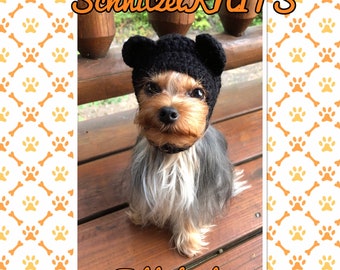 teddy bear dog hood hat. Fancy dress for dog . Small dog hat .dog clothes ,pet clothes. Dachshund hat. Dog clothes. Pet gift.