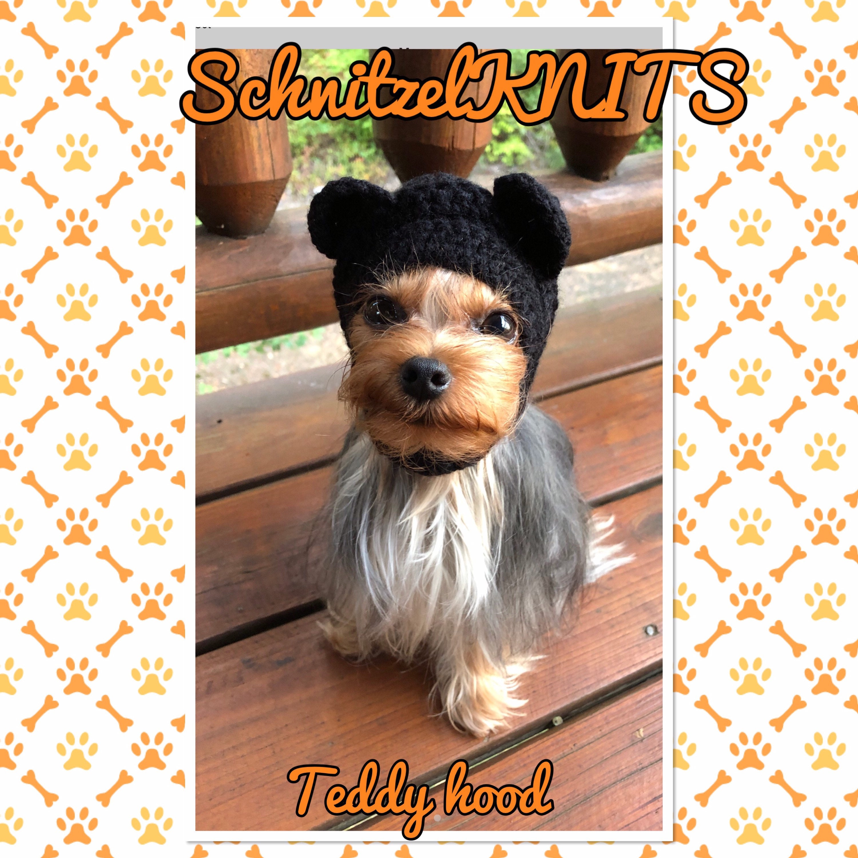 Teddybär Hund Kapuze Hut. Fancy Kleid für Hund. Kleine Hund Etsy