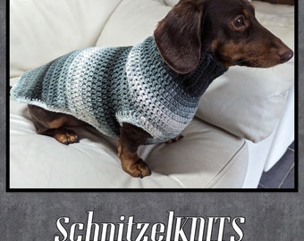 Shades of Grey coloured dog sweater.dog clothes.dachshund clothes pet clothes. Dog gift