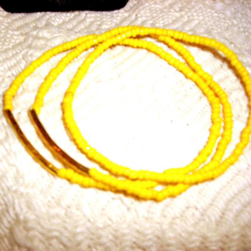Yellow Bracelet - Etsy