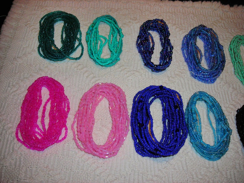 kids love school colors You can mix the bracelets 10 single strand seed bead bracelets in your size and color choice pick your colors