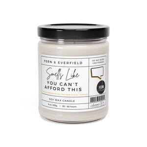 Cette bougie au soja parfumée ne sent pas bon marché, 9 oz