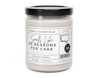 Smells Like 65 Reasons for Cake Scented Soy Candle, 9oz