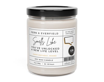 Smells Like You've Unlocked a New Life Level Scented Soy Candle, 9oz