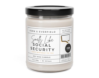 Smells Like Social Security Scented Soy Candle, 9oz