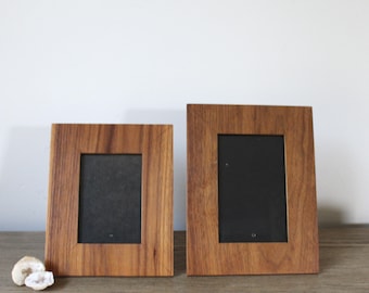 Choose 6x8 Vintage Wood Picture Frame, 4x6 Photo Frame, Minimalist MCM Decor